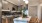 Model kitchen at our apartments for rent in Maryland, featuring stainless steel appliances and marble patterned counters.